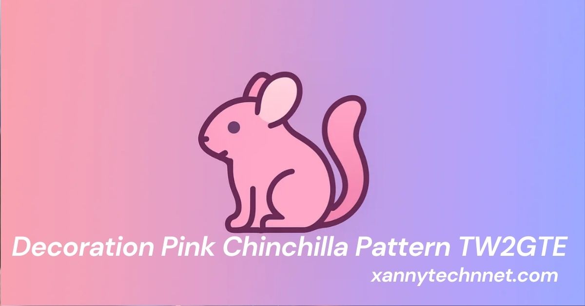 Decoration Pink Chinchilla Pattern TW2GTE